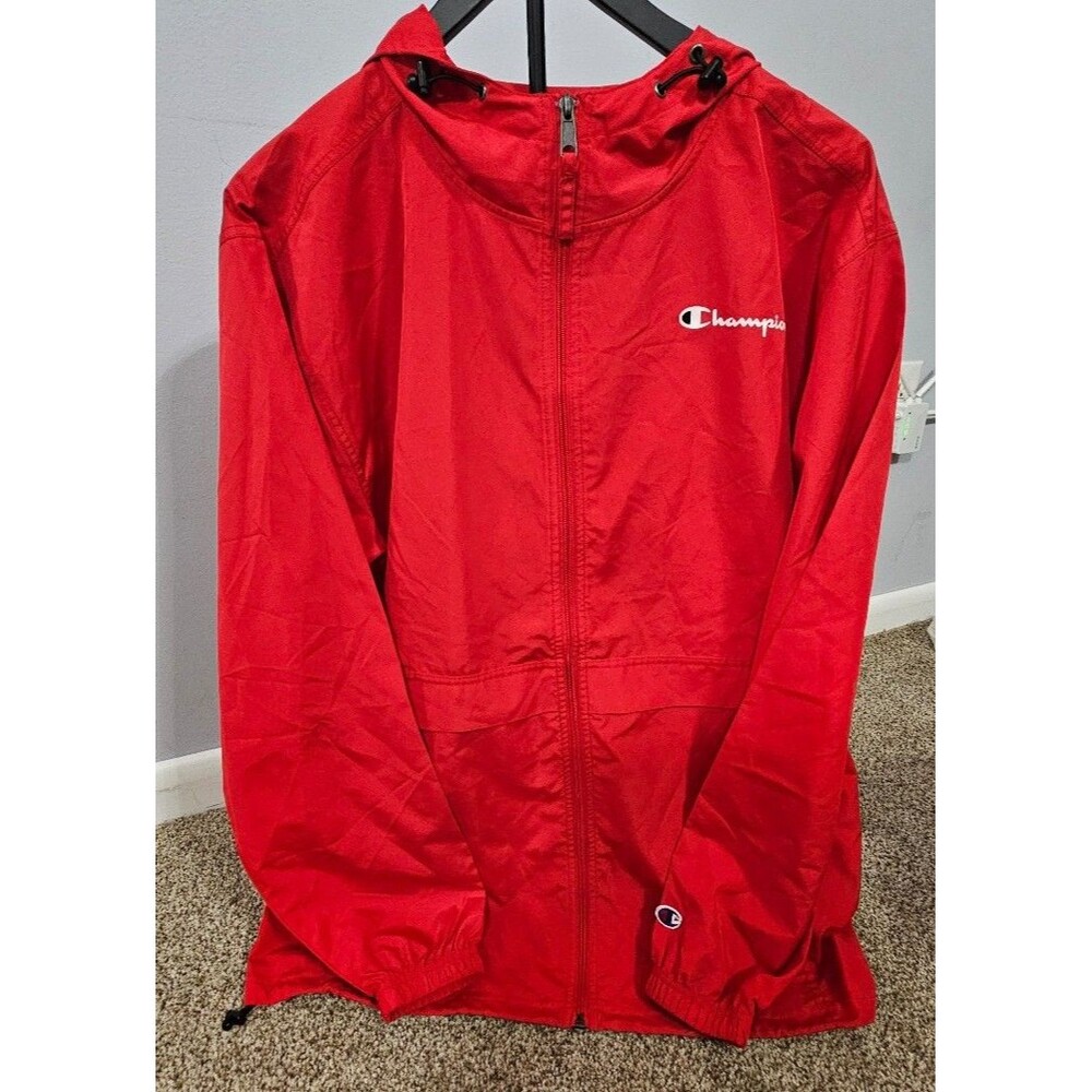 Men's Champion size large full zip light weight rain jacket